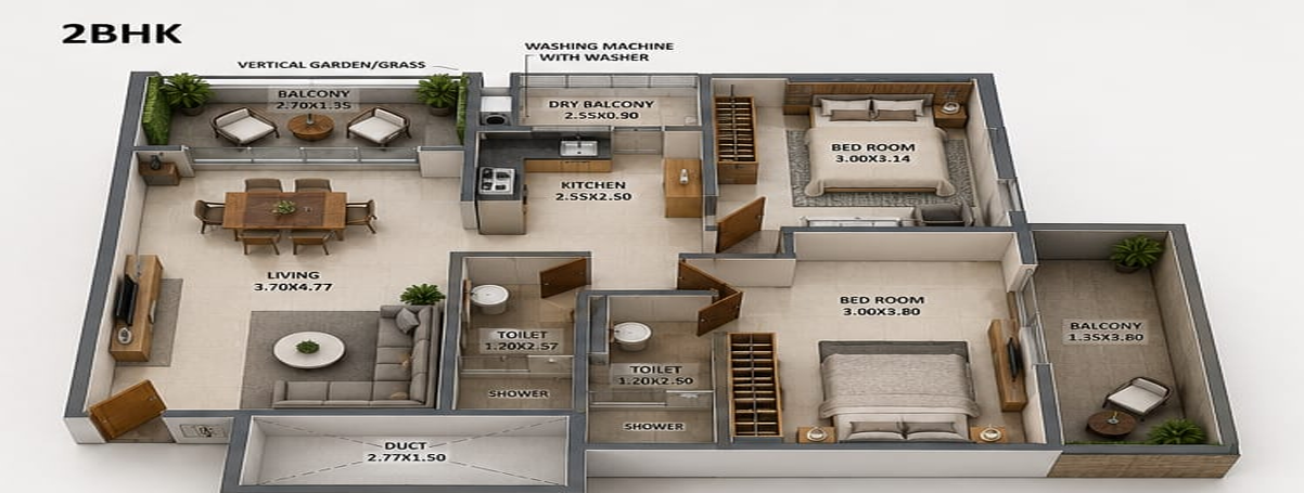 2 BHK Home